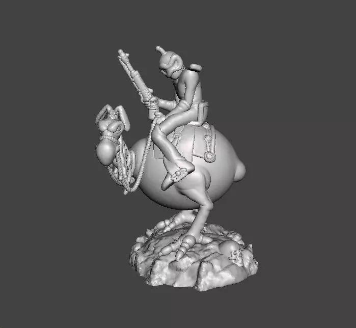 WIZARDS NECRON99 PEACE ON HORSE MINIATURE MODEL FANTASY DND RPG