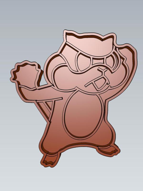 Amazing Pokemon Patrat Cookie Cutter Stamp Cake Decorating