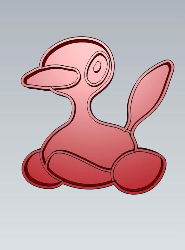 Amazing Pokemon porygon2 Cookie Cutter Stamp Cake Decorating
