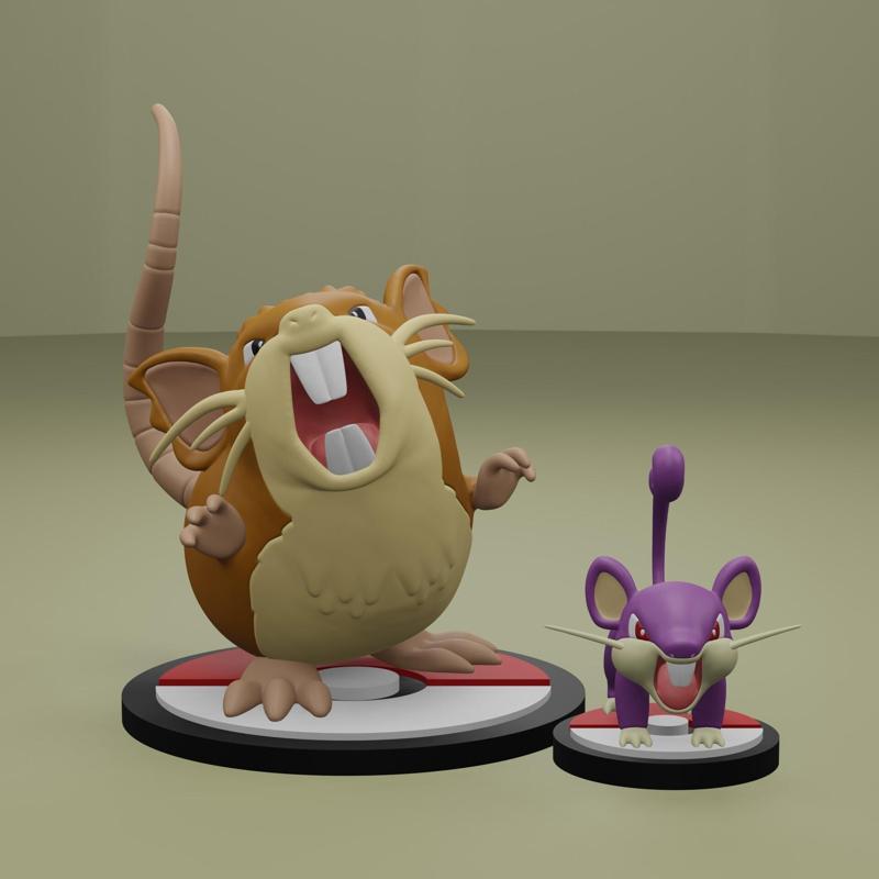 Pokemon No. 019, 020 Rattata, Raticate
