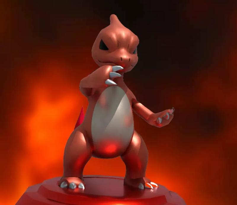 CHARMELEON  POKEMON  FIGURE FOR PRINT