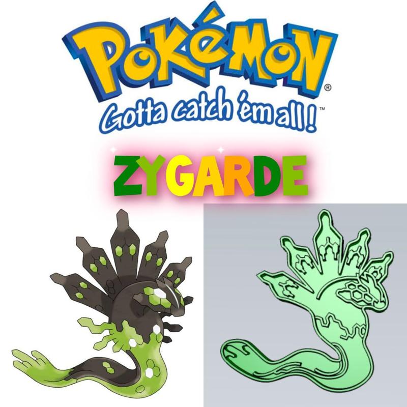 AMAZING POKEMON zygarde COOKIE CUTTER STAMP CAKE DECORATING