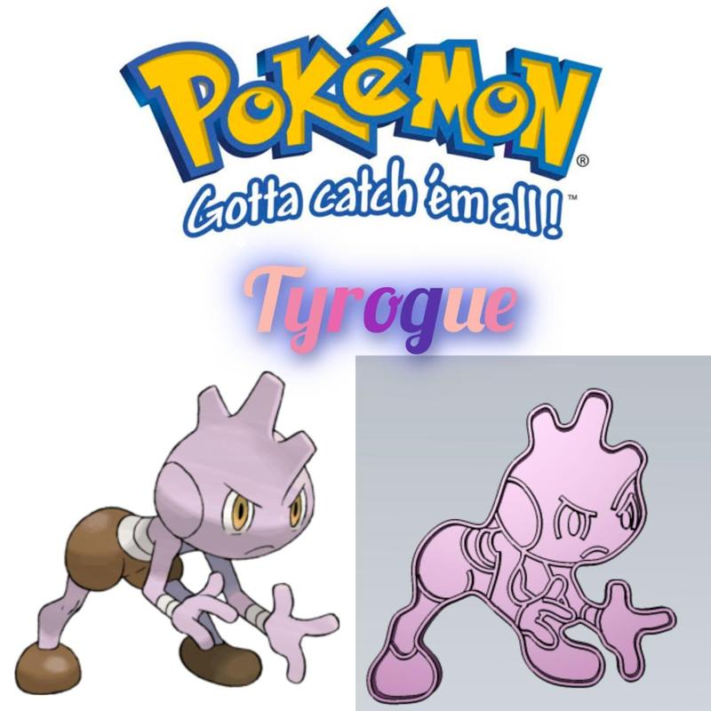 AMAZING POKEMON Tyrogue COOKIE CUTTER STAMP CAKE DECORATING