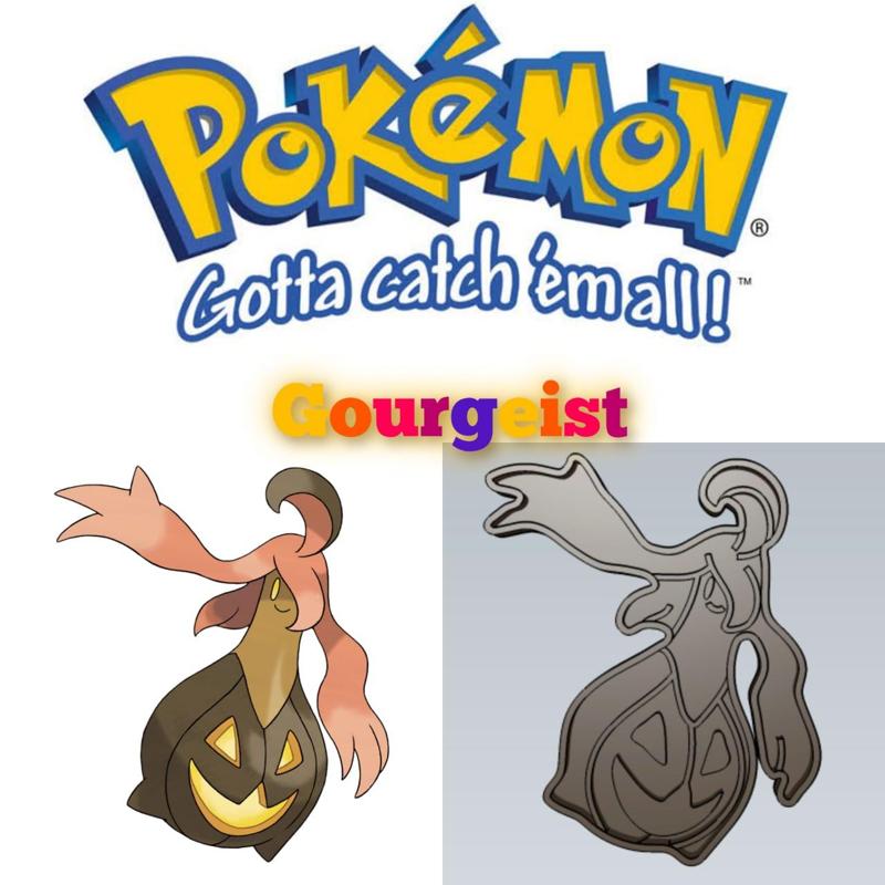 AMAZING POKEMON gourgeist  COOKIE CUTTER STAMP CAKE DECORATING