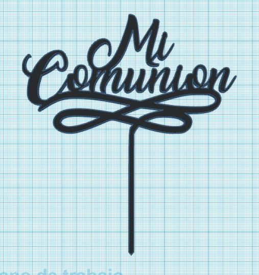 My communion cake topper