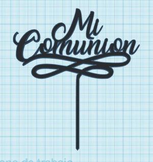 My communion cake topper