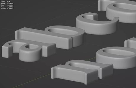 Alphabet 3D Print Model Upper  Lower Letters