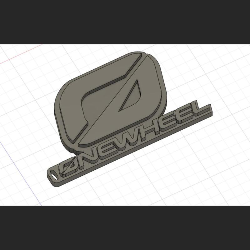 Onewheel complete logo keychain