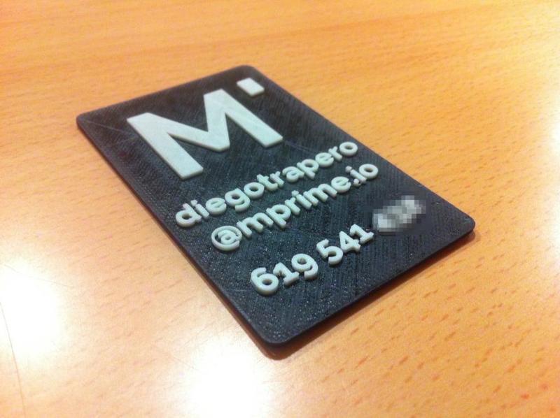 3D printed business card