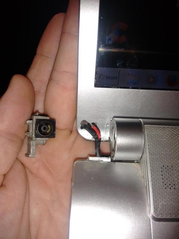 Sony Vaio laptop Power Jack Port Cover