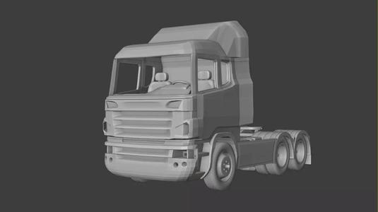 Scania truck model made for 3d printer