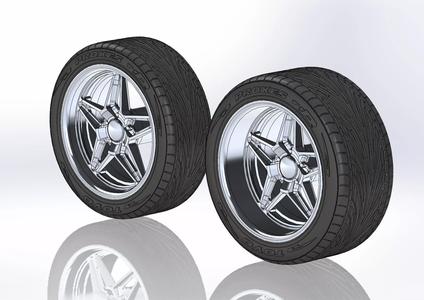 Set of custom wheels Budnik Argon for your scale model