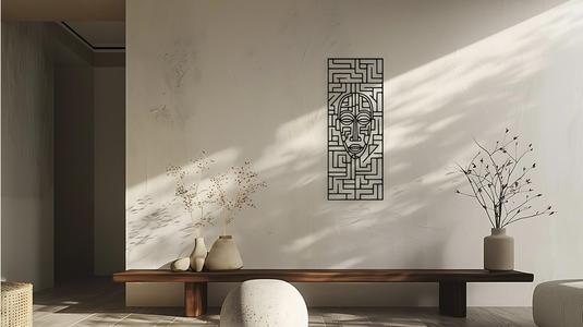 Tribal Mask Maze Wall Art