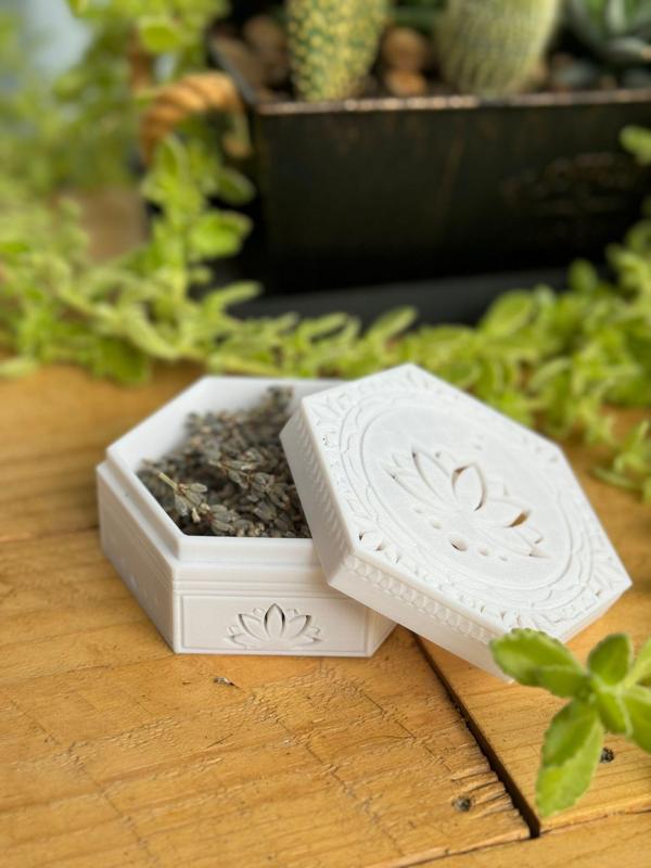 Lotus flower box air freshener/jewelry box