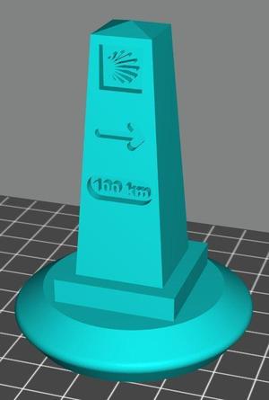 Camino Milestone Marker Pawn (100km)