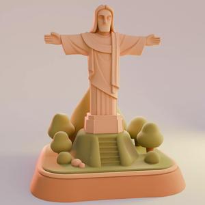 Christ the Redeemer Cartoon Decorative Sculpture