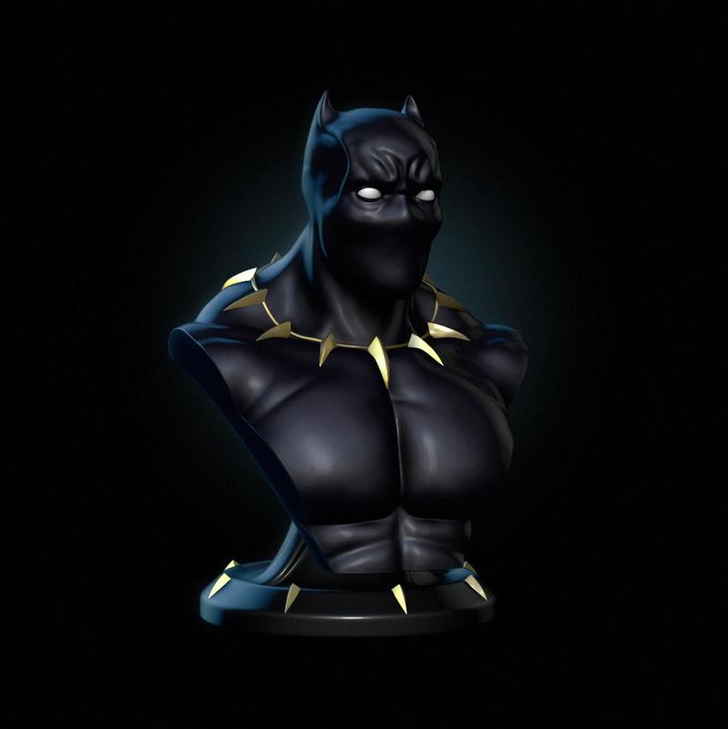 Black Panther Bust 02
