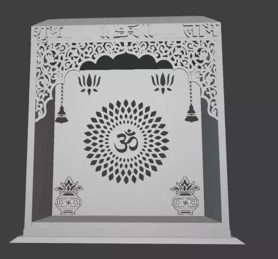 Hindu Temple Mandir with Om Design