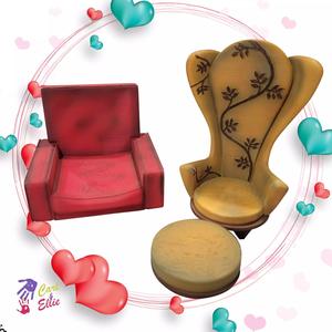 Carl and Ellie Armchairs STL Files for 3D Printing