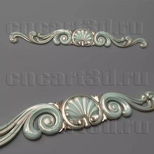 Cartouche two decorative scrolls