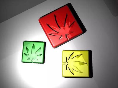 Cannabis themed ashtray
