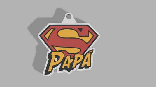 Super Dad Keychain