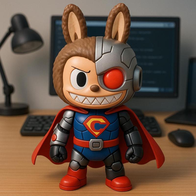 Labubu - Cyborg DC Comics statue - 3D print