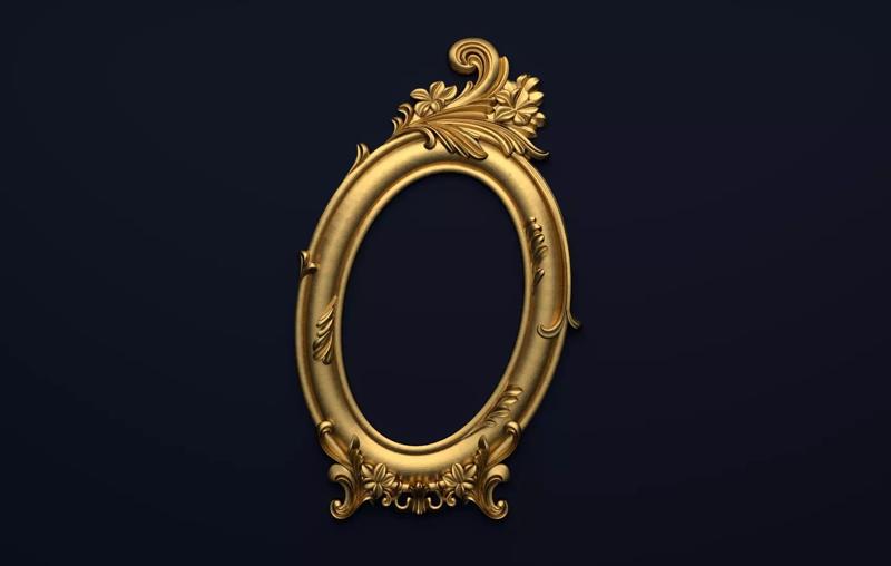 Frame mirror 3D model 09