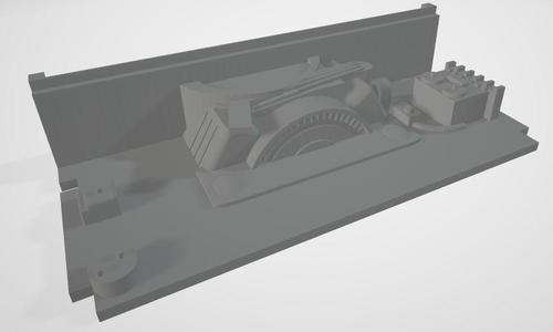 ITES Tatra 613 Engine Plate 3D print model