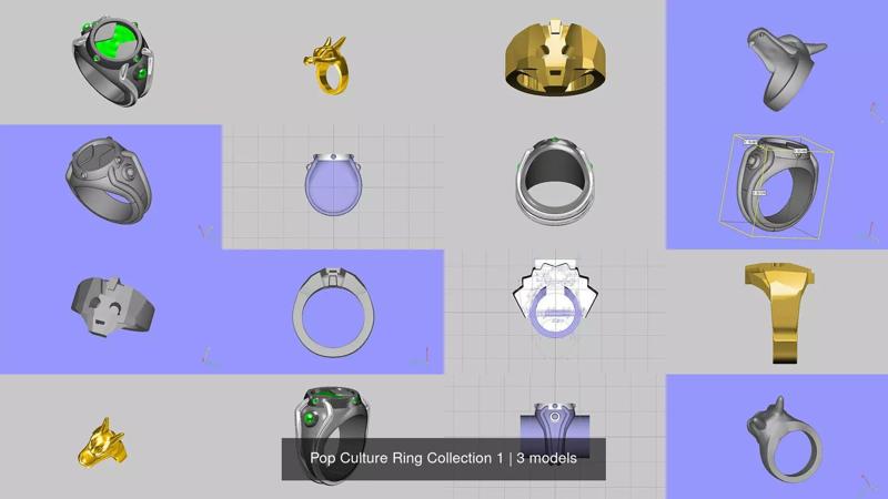 Pop Culture Ring Collection 1