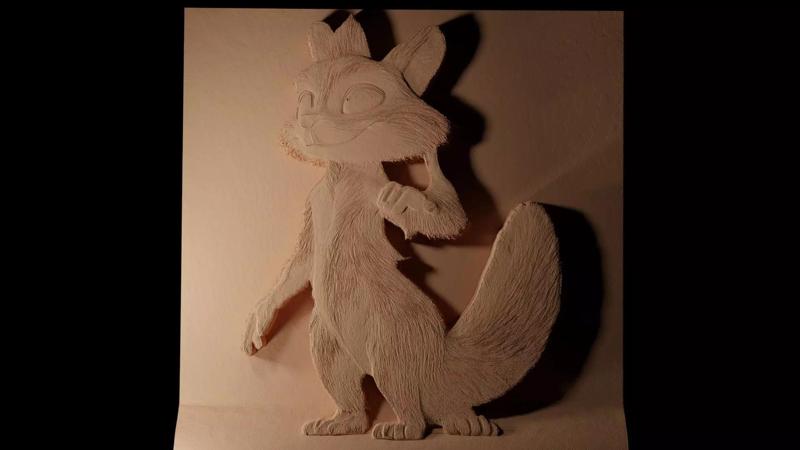 Verne Over the Hedge CNC 3d Print High Relief Sand Casting