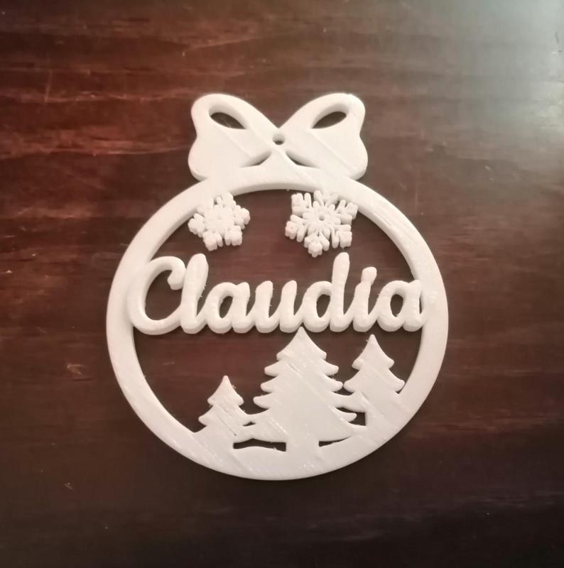 christmas ball CLAUDIA'S BOW AND TREE