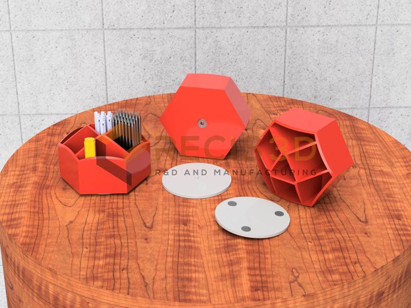 Rotating Desk Organizer, Art Supply , Pencil Holder Organizer for Desk, Desktop Storage Caddy for Pen, Colored Pencil, Crayon, Paint Brushes, Art Studio&Office