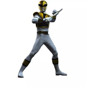 White Ranger Power Rangers with 2 swords and 5 hands