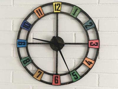 Colorful Wall Clock 55cm - Euroshaft update