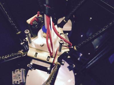Delta / Kossel Effector with 3 Cooling fan & auto leveling