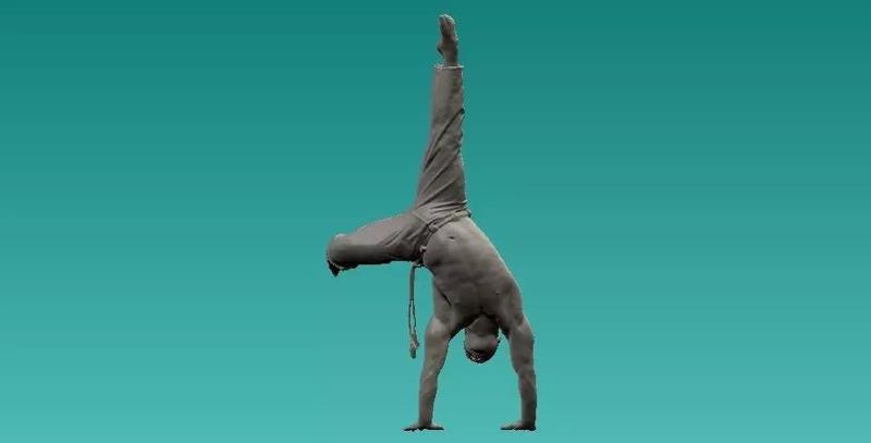 Capoeira Handstand statue - 3D print