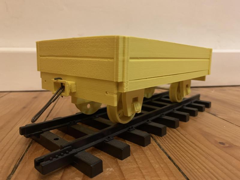 Garden railroad track construction trailer / wagon G gauge