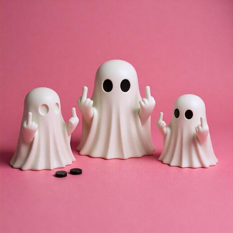 Halloween STL - Middle Finger Ghost