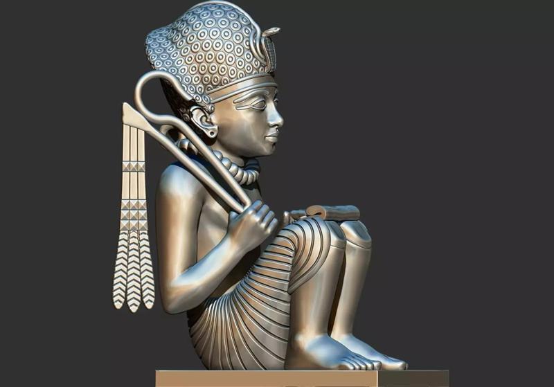 Tutankhamun Gold Pendant of Amenhotep III 3d printable model