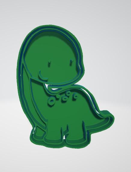 Adorable Dinosaur Cookie Cutter
