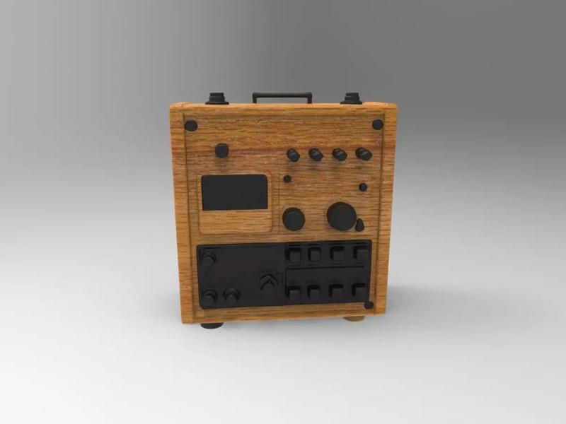 Vintage Wooden Radio Receiver
