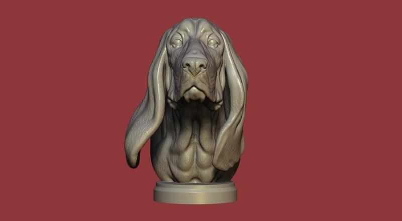 Basset Hound Bust