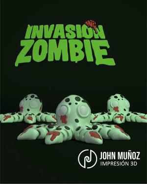 Octopus Zombie -Figure decorative and keychain