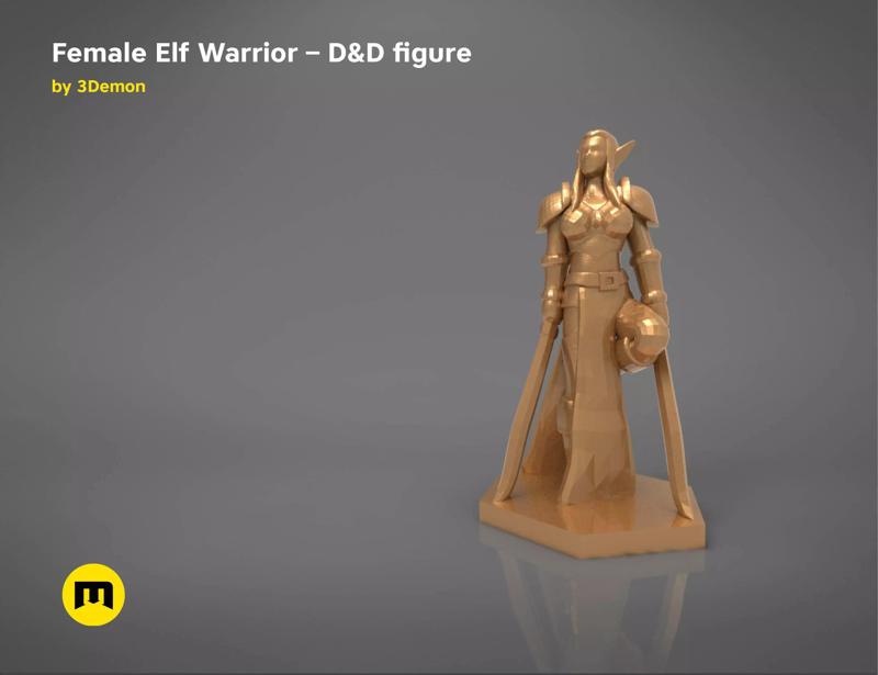 ELF WARRIOR FEMALE CHARACTER    GAME FIGURE