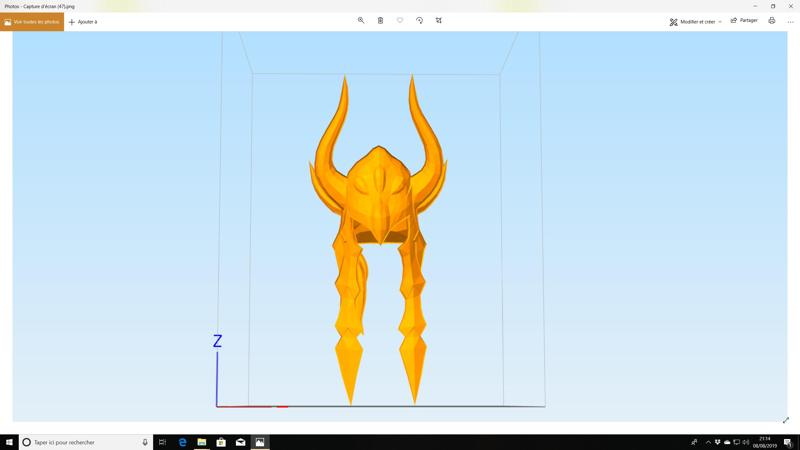 saint seiya Eaque Du Garuda helmet helmet 3d