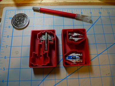 A-Wing and E-Wing Bins for Harbor Freight Organizer (X-Wing TMG)