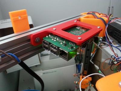 Raspberry Pi B+ Holder to 20x20 aluminium profile