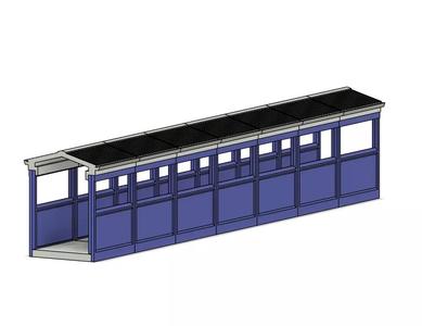 Model Railway Modern Foot Bridge Add-on Extras