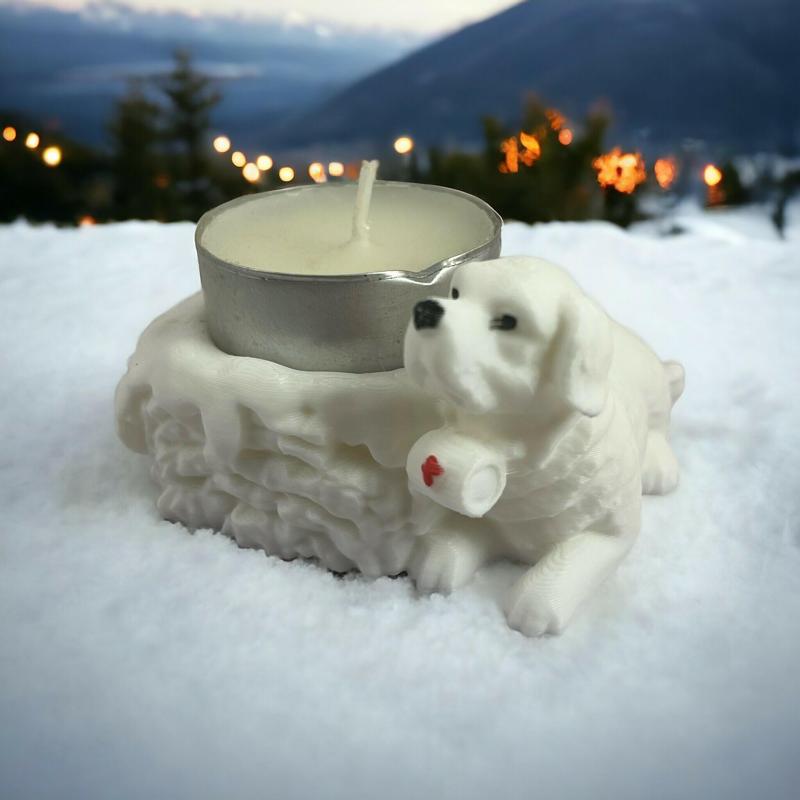 Saint Bernard Candle Holder